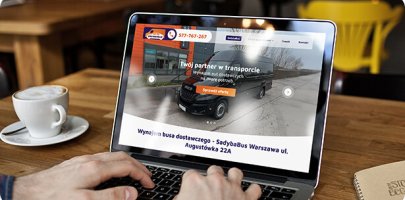 Strona www dla wypożyczalni busów z Warszawy