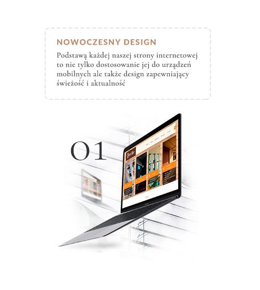 Strona internetowa nowoczesny design Strony www z nowoczesnym designem